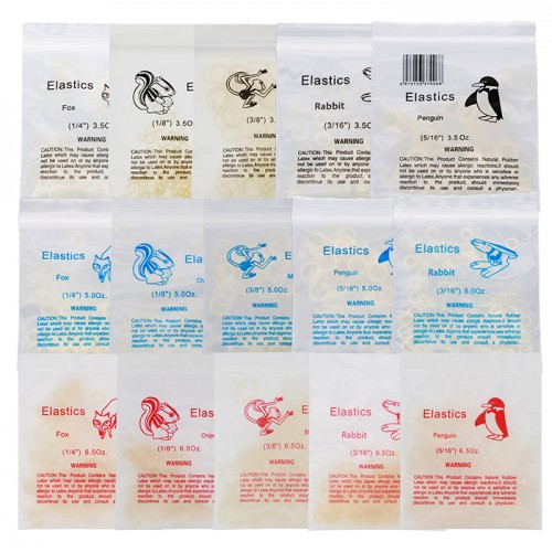 1,000-Piece Dental Orthodontic Rubber Bands Ortho Elastics Latex Braces 15 Sizes image 1