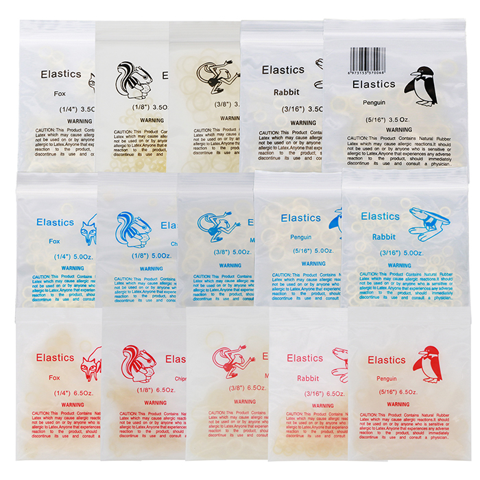 1,000-Piece Dental Orthodontic Rubber Bands Ortho Elastics Latex Braces 15 Sizes image 2