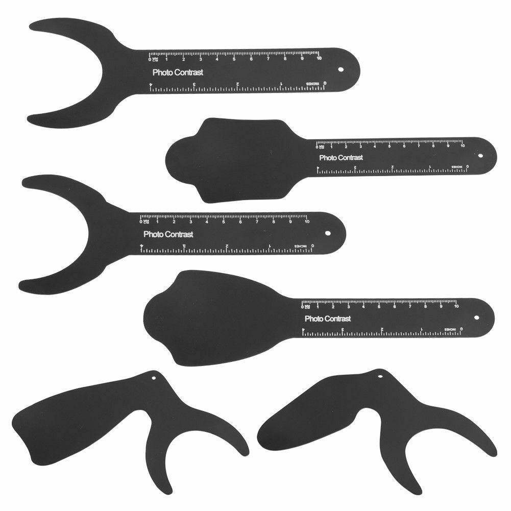 5-Piece Dental Orthodontic Photo Contrast Black Background Board PhotographyContraster image 3