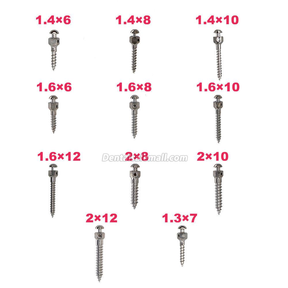 10-Piece Orthodontic Self-Drilling Titanium Micro Implants Screw Mini Screw 11 Size image 2