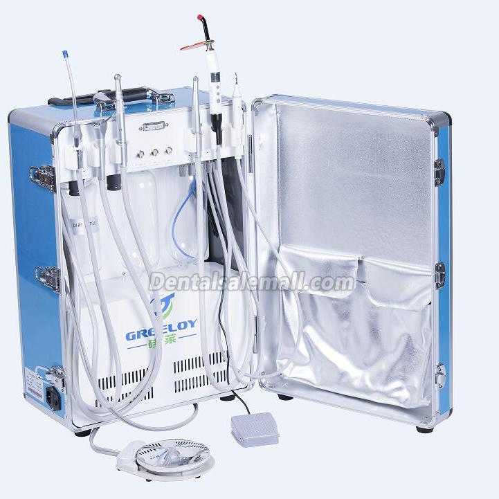 GREELOY® GU-P206 Portable Professional Dental Unit with Air Compressor (with Curing Light and Scaler Handpiece) image 2
