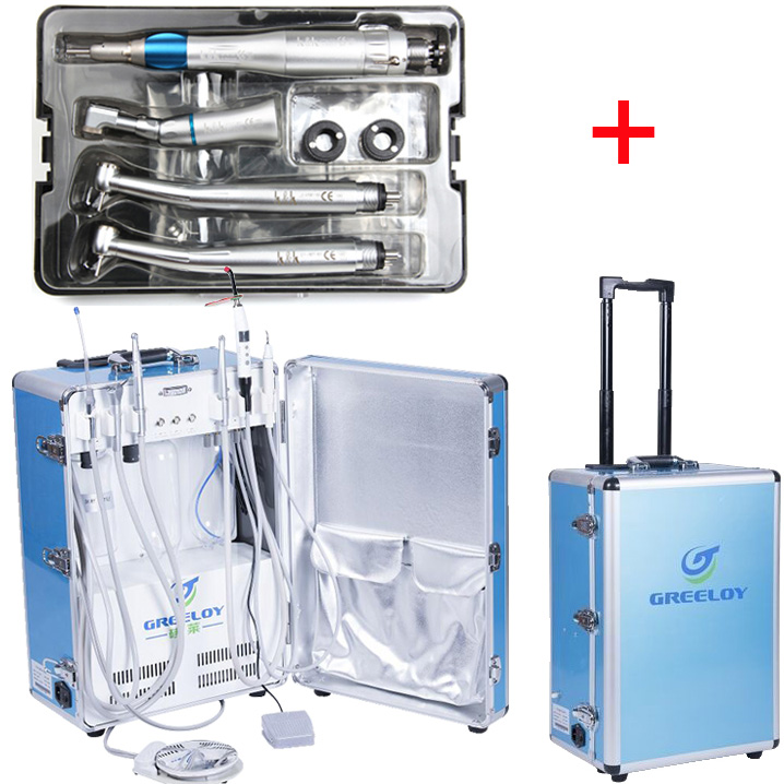 GREELOY® GU-P206 Portable Dental Unit with Scaler, Curing Light, and Handpiece Kits image 6