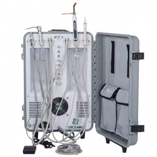 Dynamic® DU893 Portable Professional Dental Unit with Air Compressor Ultrasonic Scaler LED Curing Light image 1
