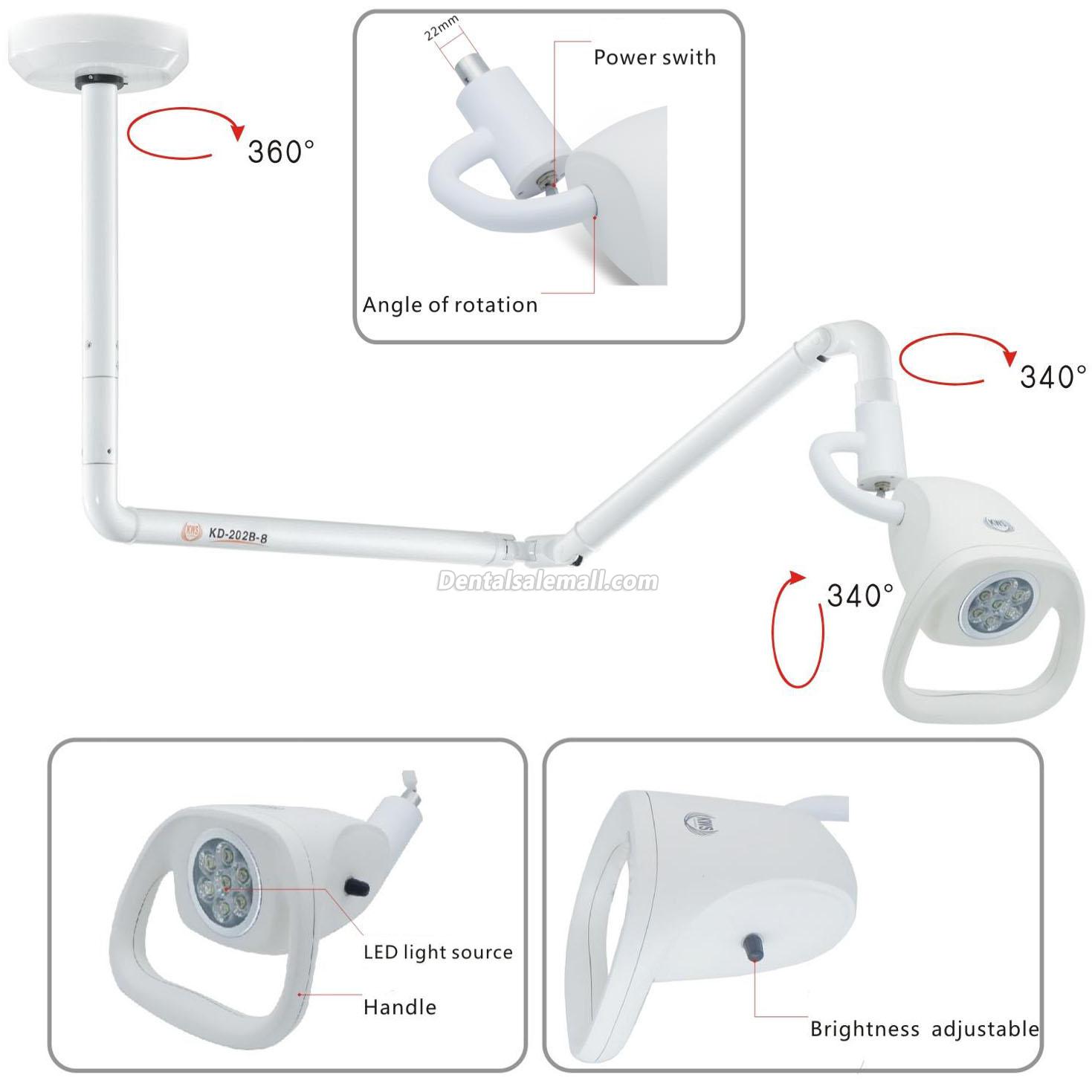 KD-2021W-2 21W Ceiling-Mounted Professional Dental LED Intensive Care Lights Hanging Tower Inspection Lights image 6