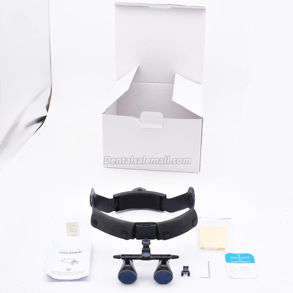 KWS FD-501G-2.5X/3.5X Head-Bend One-Way Spiral Dental Binocular Loupes image 4