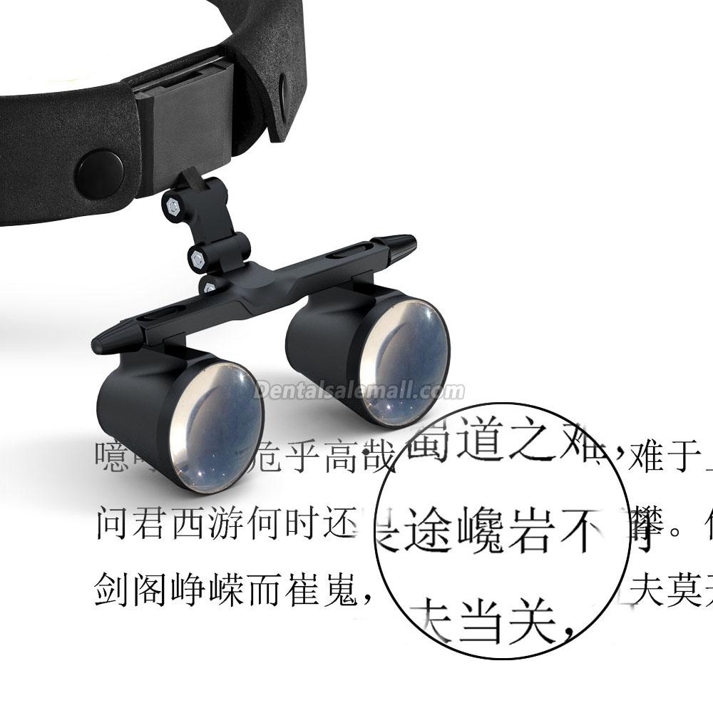 KWS FD-501G-2.5X/3.5X Head-Bend One-Way Spiral Dental Binocular Loupes image 5