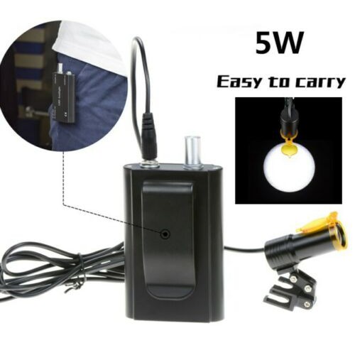 Dental 5W LED Head Light with Filter & Belt Clip for Binocular Loupe image 1