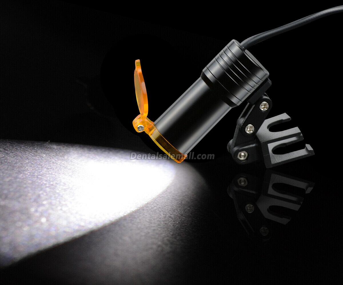 Dental 3.5X Binocular Loupes with 5W LED Head Light W/ Filter and Aluminum Box image 6