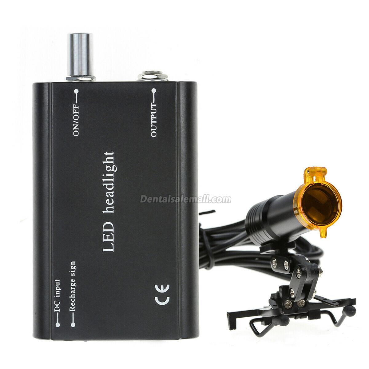 Clip-on Dental Metal 5W LED Head Light with Filter & Belt Clip for Loupe image 11