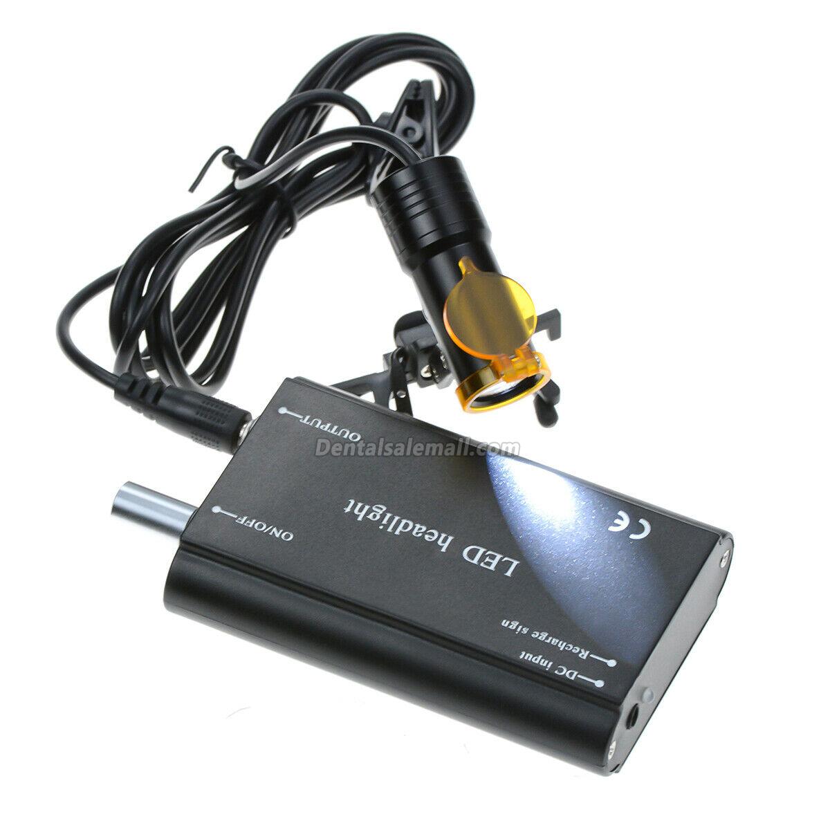 Clip-on Dental Metal 5W LED Head Light with Filter & Belt Clip for Loupe image 10