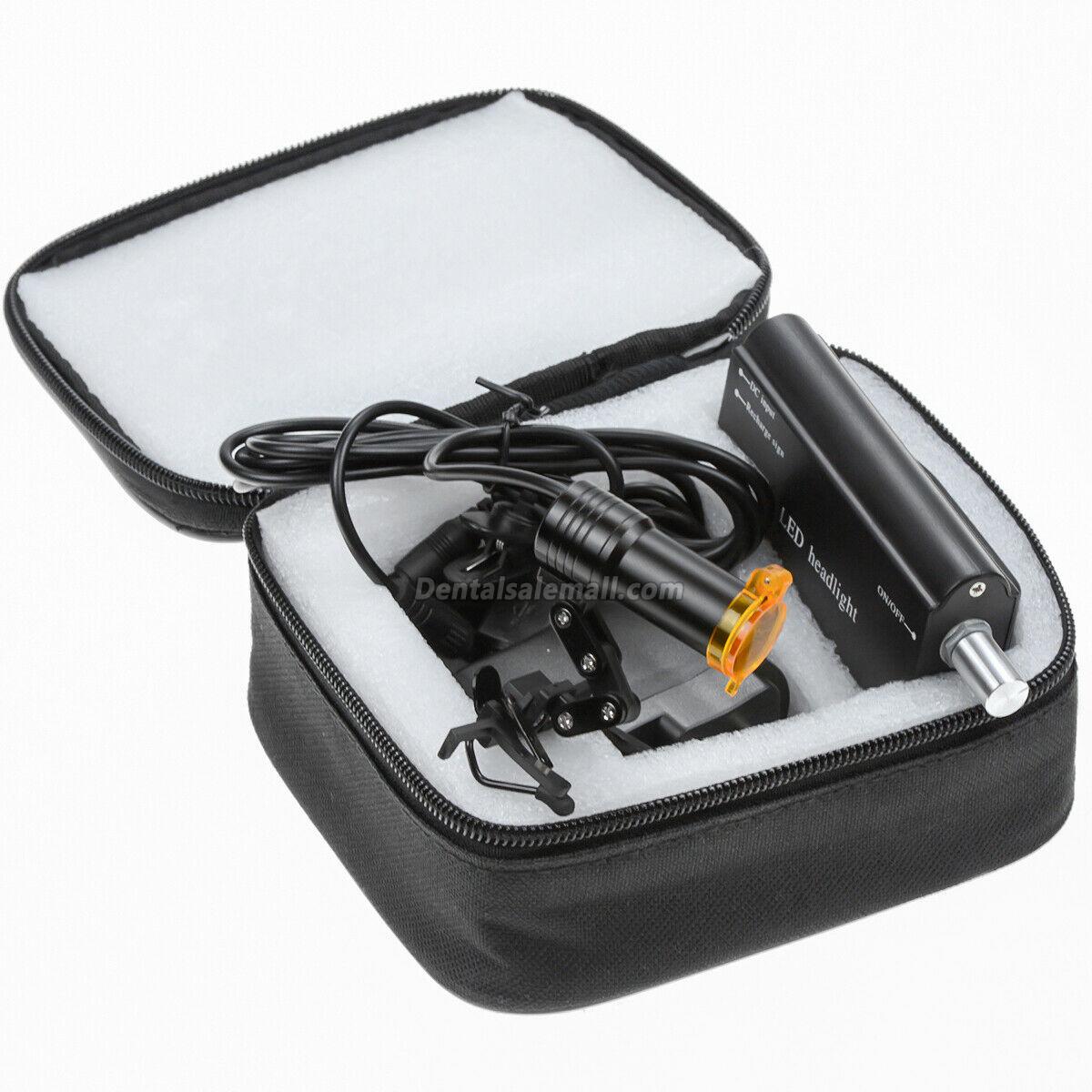 Clip-on Dental Metal 5W LED Head Light with Filter & Belt Clip for Loupe image 12
