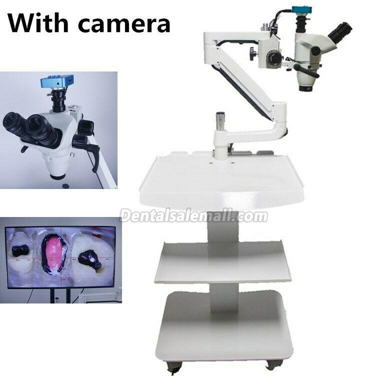 5W Trolley Type Professional Dental Endo Operating Microscope Loups with Camera image 3