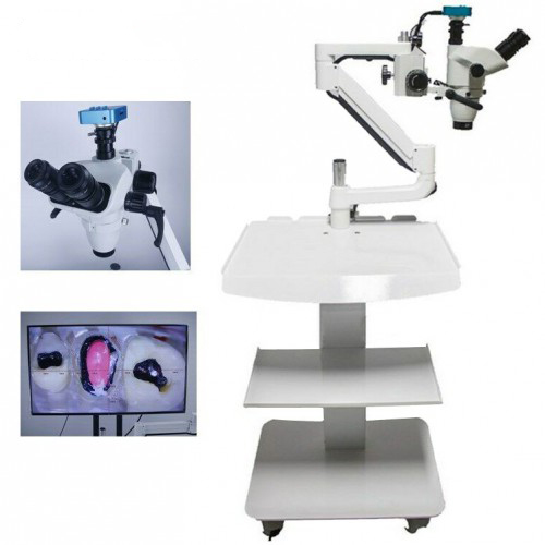 5W Trolley Type Professional Dental Endo Operating Microscope Loups with Camera image 6