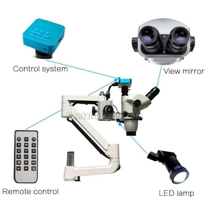 5W Trolley Type Professional Dental Endo Operating Microscope Loups with Camera image 5