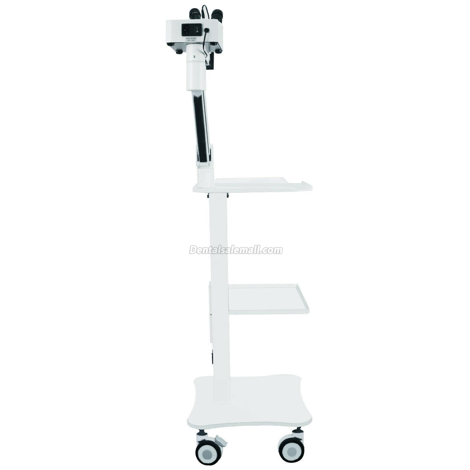 Professional Dental Surgical Microscope Operating Loupe with 5W LED Light＆Trolley Cart Unit image 3