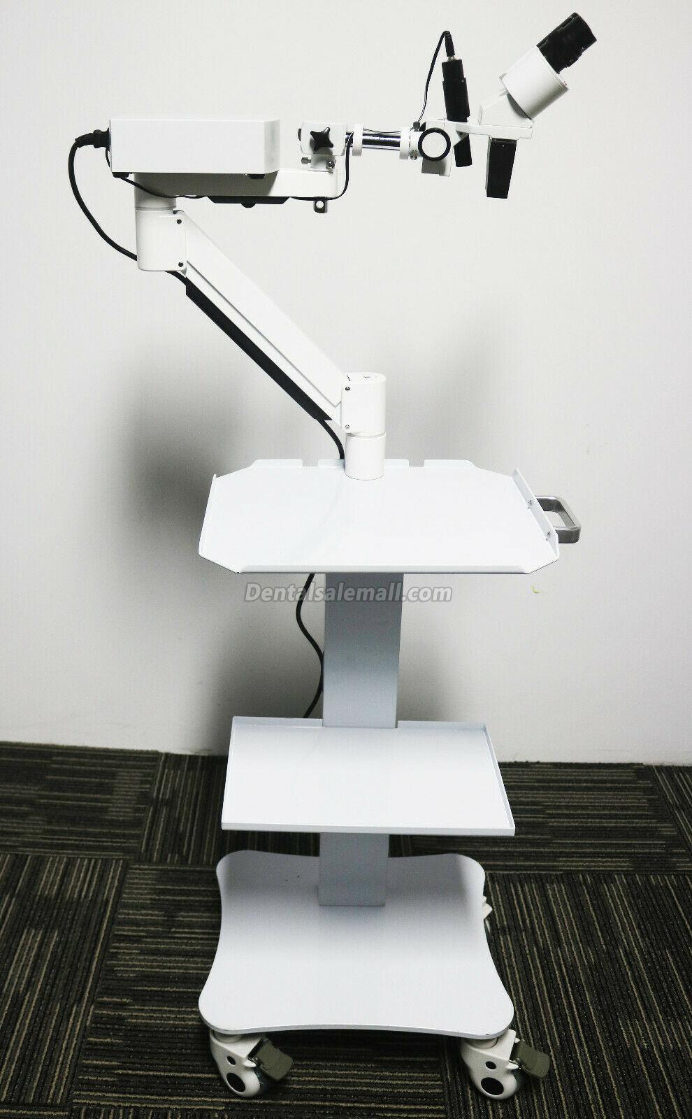 Professional Dental Surgical Microscope Operating Loupe with 5W LED Light＆Trolley Cart Unit image 13