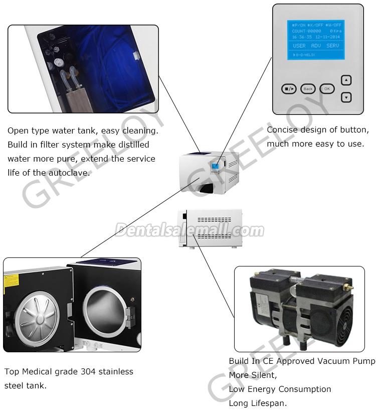 LAFOMED 8L mA-8-L Professional Dental Medical Autoclave Sterilizer Vacuum Steam Class B with Printer image 9