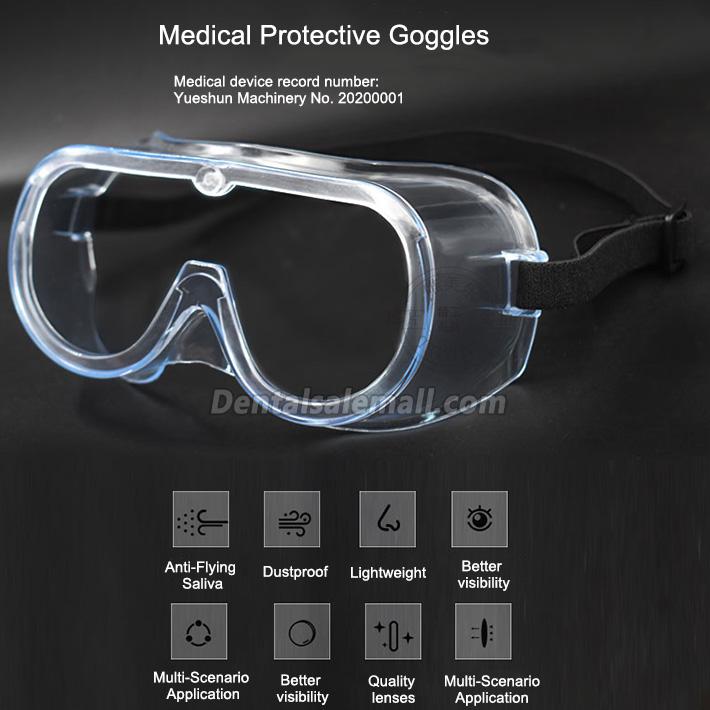 5-Piece Protective Goggles Splash Safety with Clear Anti Fog Lenses Anti-Saliva Dustproof image 2