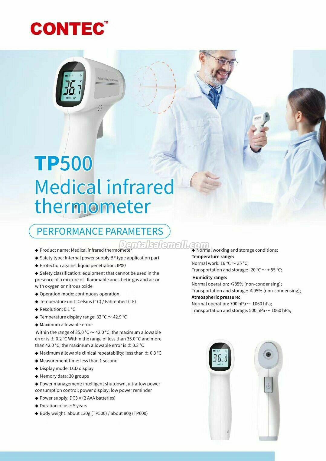 IR Infrared Forehead Thermometer Non-Contact Baby/Adult Body Thermometer TP500 for Professional Use image 9