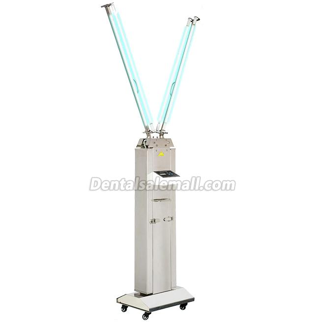 FY 120W-220W Mobile Trolley Cart UV with Ozone Disinfection Lamp Stainless Steel Trolley image 2