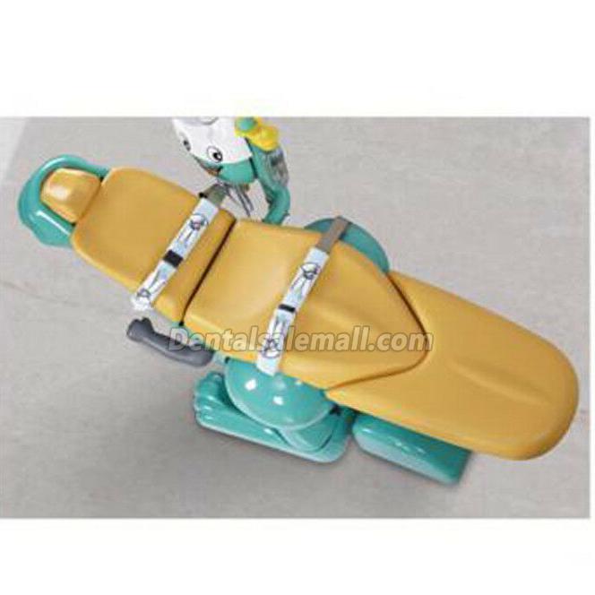 A8000-IIA Pediatric Professional Dental Unit Chair Lovely Dinosaur Chair for Children with 2 Dentist Stools image 4