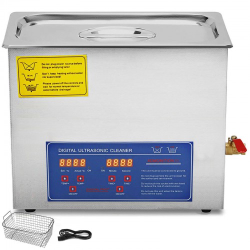15L Ultrasonic Cleaner Stainless Steel Industry Heated Heater W/Timer PS-60a for Professional Use image 1