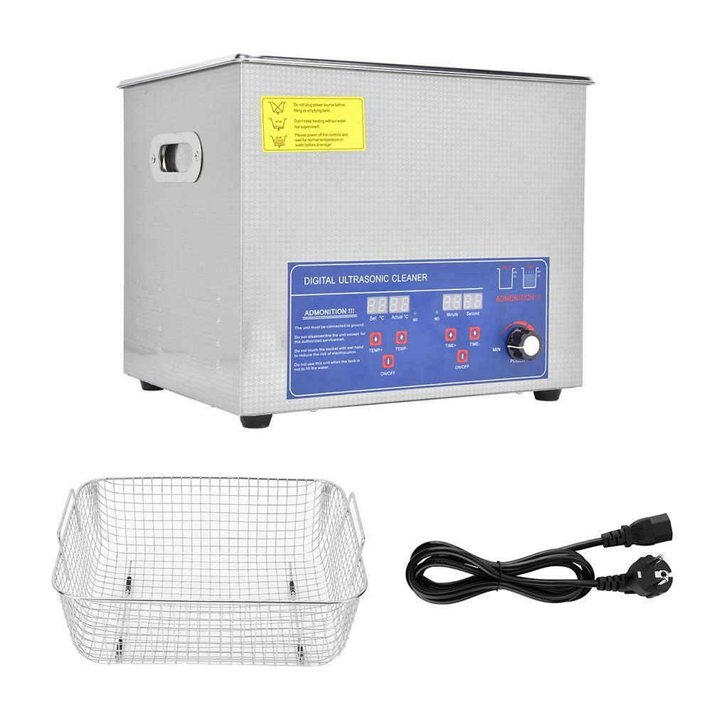 10L Industry Heated Ultrasonic Cleaner Heater W/Timer Stainless Steel for Professional Use image 3