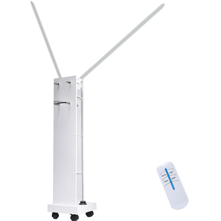 300W High Power Mobile UVC Disinfection Lampe UV Ultraviolet Light Sterilizer Trolley with Radar Sensors for Professional Use image 2