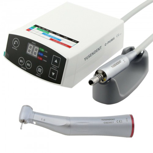 YUSENDENT COXO C PUMA Dental Electric Micro Motor with 1:5 Fiber-Optic Contra-Angle CX235 C7-5 image 1