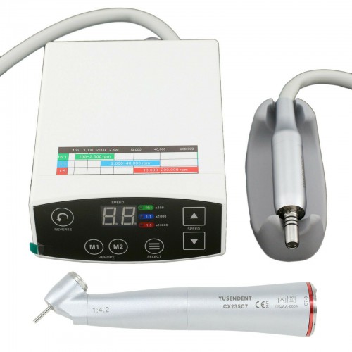 YUSENDENT COXO C PUMA Electric Micro Motor with Fiber-Optic 1:4.2 Contra-Angle CX235 C7-3 image 1