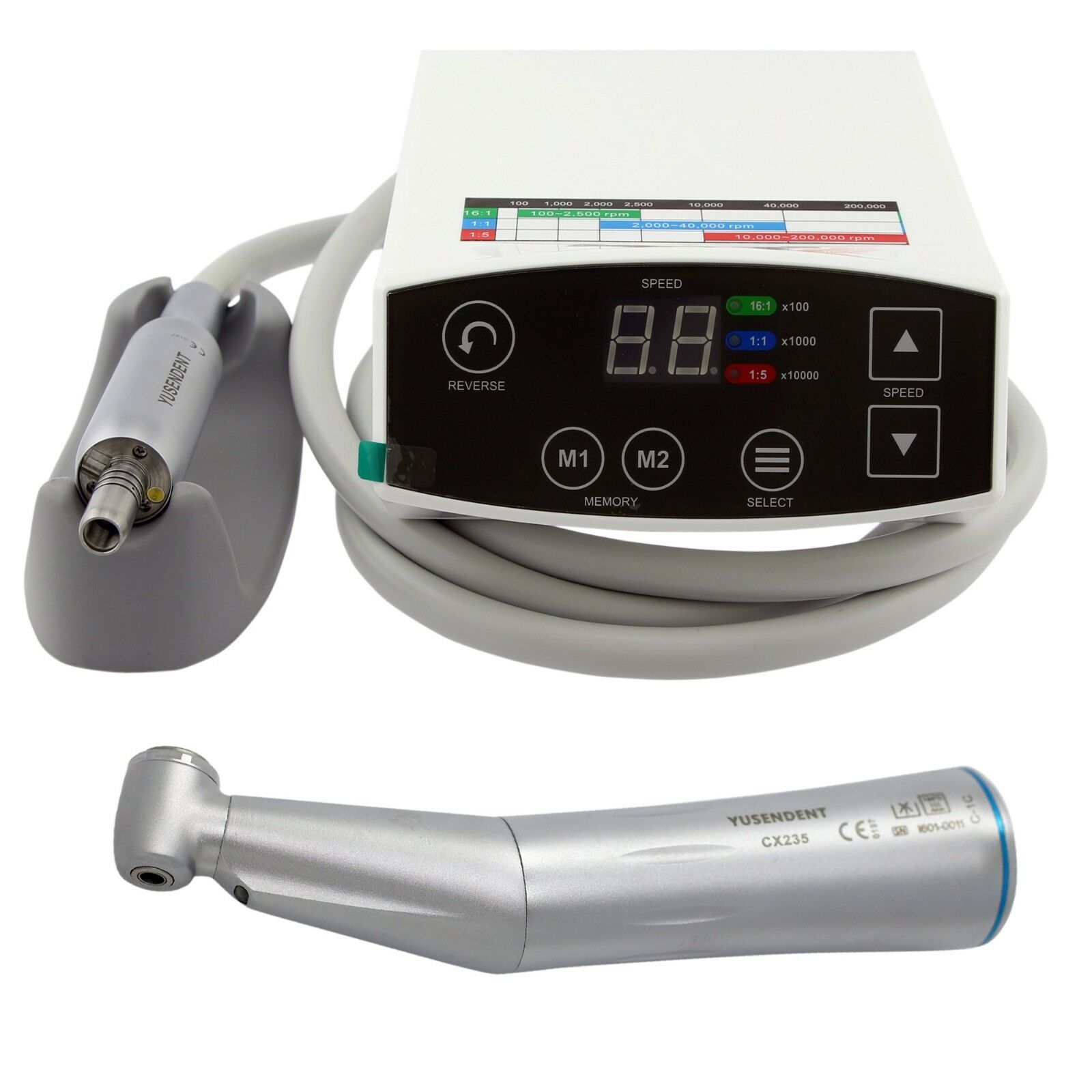 YUSENDENT C PUMA Professional Dental Electric Brushless Micro Motor Fiber-Optic Contra-Angle C-1C image 2