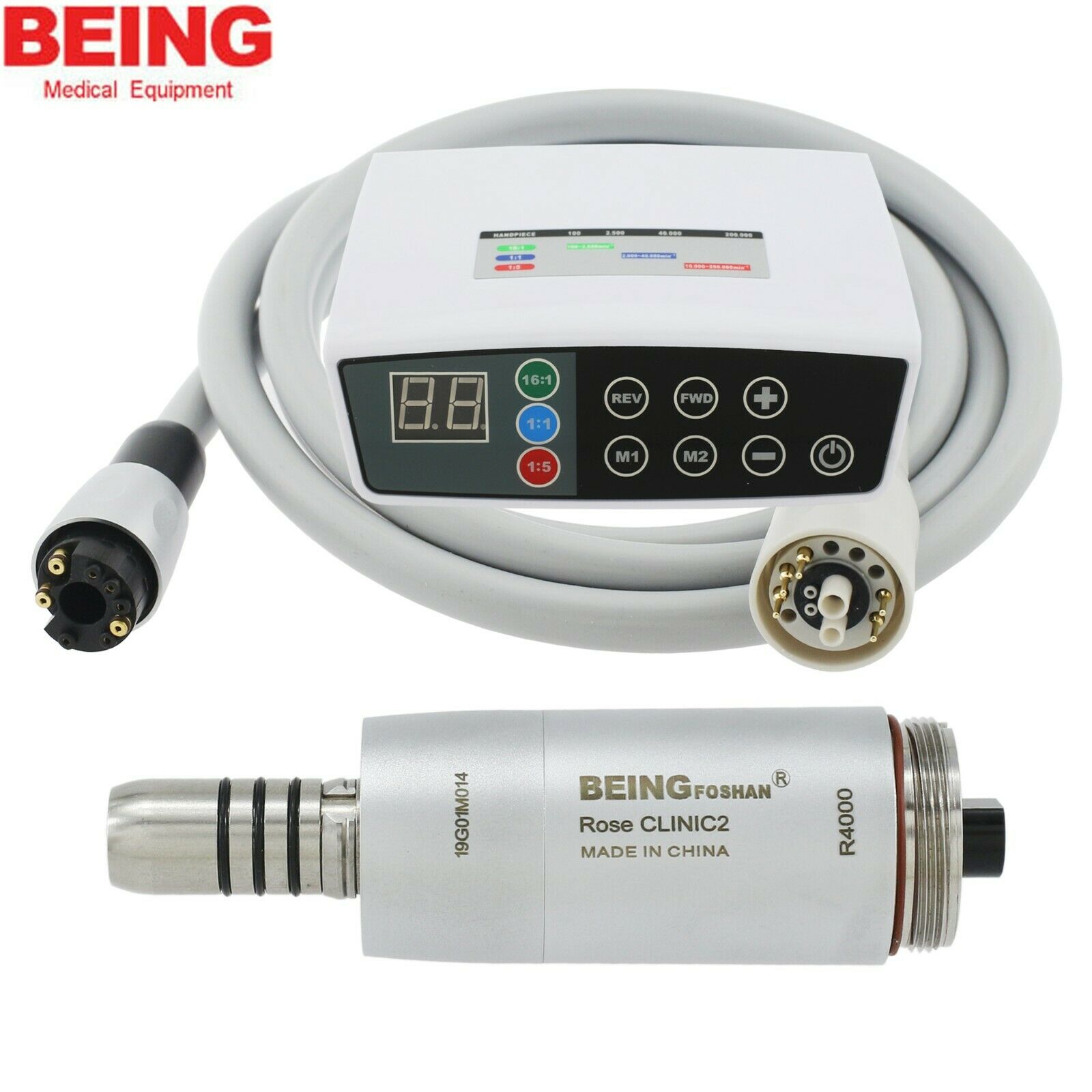 Being Rose CLINC2 Electric Professional Dental Handpiece Motor System Touch Panel, Compatible with KaVo INTRA LUX image 2
