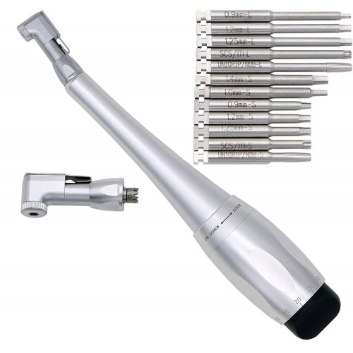 Universal Professional Dental Implant Torque Wrench Handpiece Kit with 12 Drivers & 2 Heads image 1