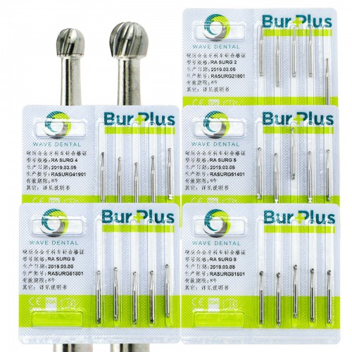10 Boxes SBT WAVE Professional Dental Low-Speed Latch Round Bur Oral Surgery Carbide RA SURG 2 4 5 6 8 image 1