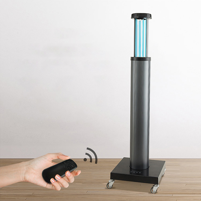 150W Mobile Human Body Induction UV Room Sterilizer Lamp UVC Disinfection Light with Radar Sensors for Professional Use image 2