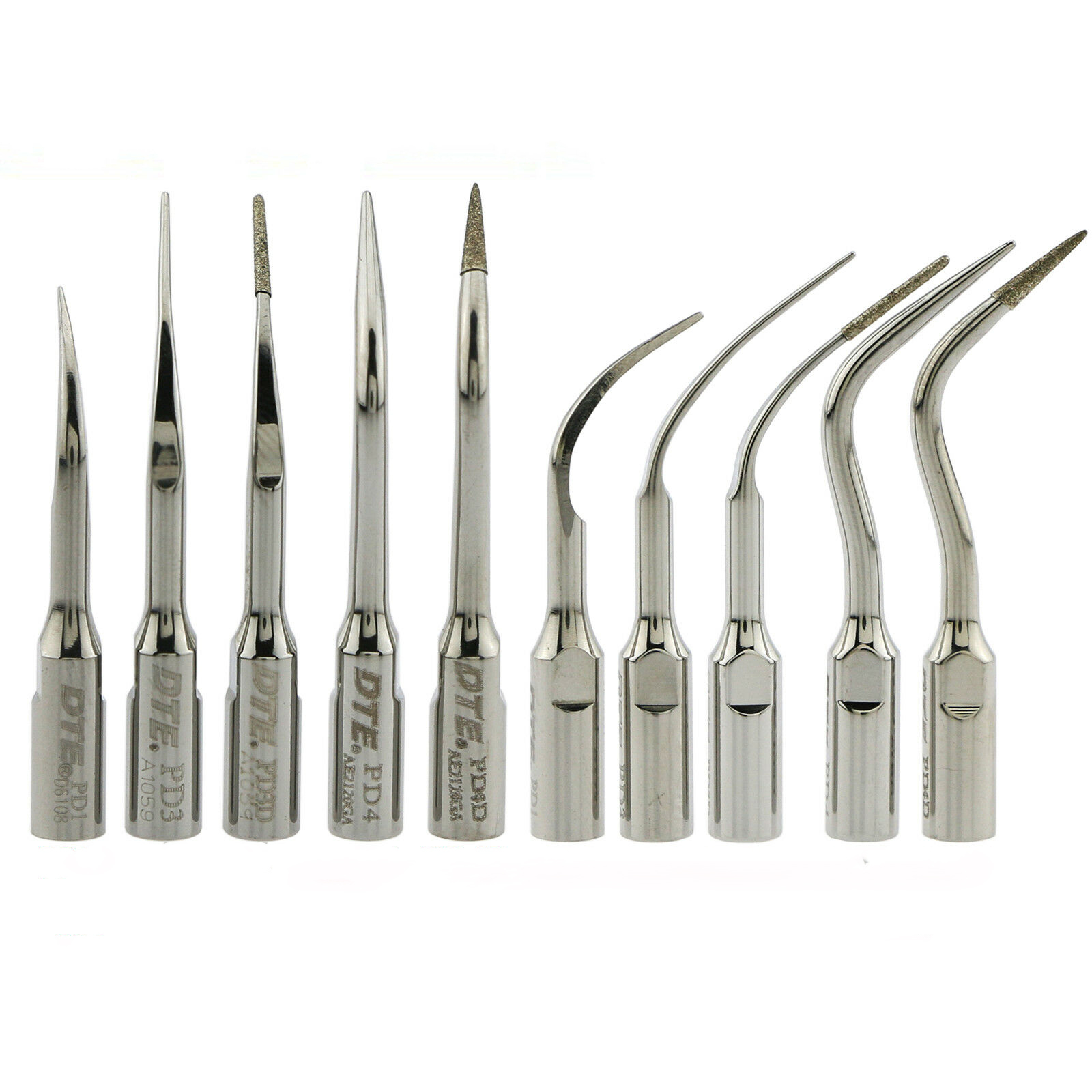10-Piece Woodpecker DTE Dental Ultrasonic Scaler Tips Endodontics Periodontal, Compatible with NSK Satelec image 3
