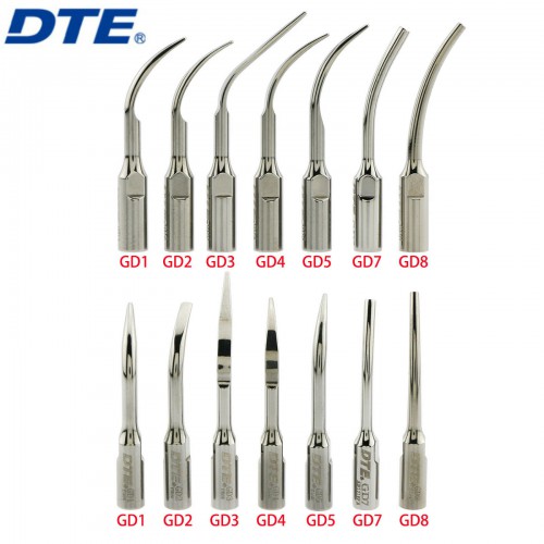 10-Piece Woodpecker DTE Dental Supragingival Scaling Ultrasonic Scaler Tips, Compatible with NSK SATELEC image 1