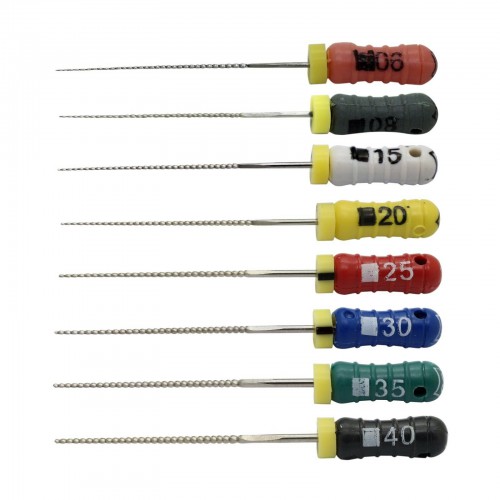 10-Pack Dental Endodontics K File 6# 8# 15# 20# 25# 30# 35# 40# 21mm 25mm 28mm 31mm image 1