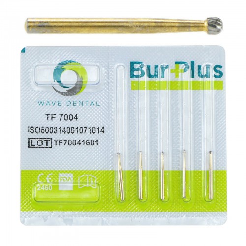 5-Piece Wave Dental High-Speed Drill Trimming Finishing Carbide Bur 12 Blade TF 7004 image 1