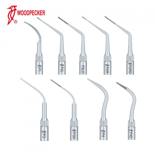 10-Piece Woodpecker Ultrasonic Scaler Tip Periodontic P1 P2L P2R P2LD P2RD P3 P3D P4 P4D image 1