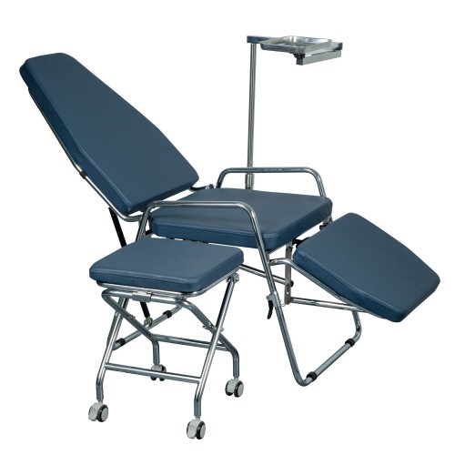 GREELOY GU-P101 Adjustable Foldable Portable Dental Chair with Dentist Folding Stools Kit image 1