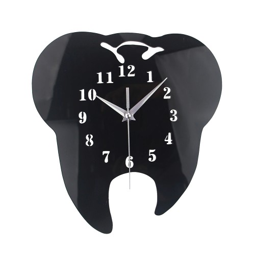 Tooth Wall Clocks Tooth Dentistry Wall Clock Laser Cut Professional Dental Clinic Decor Teeth Clock Care Dental Doctor Gift image 1