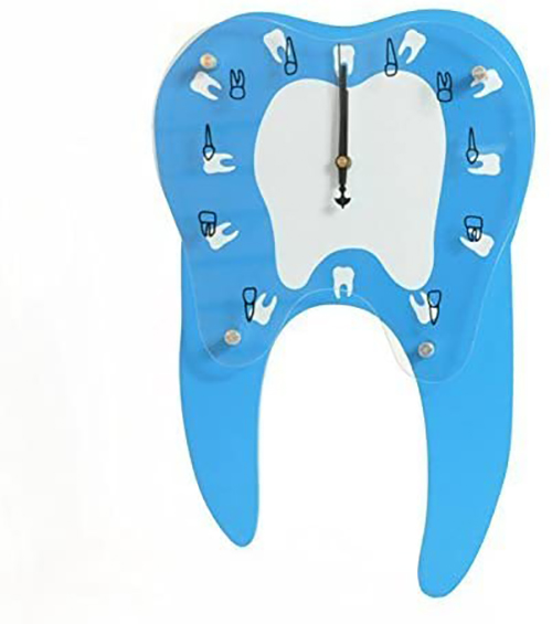 Tooth Shape Wall Clock for Clinic Decoration for Professional Use image 2