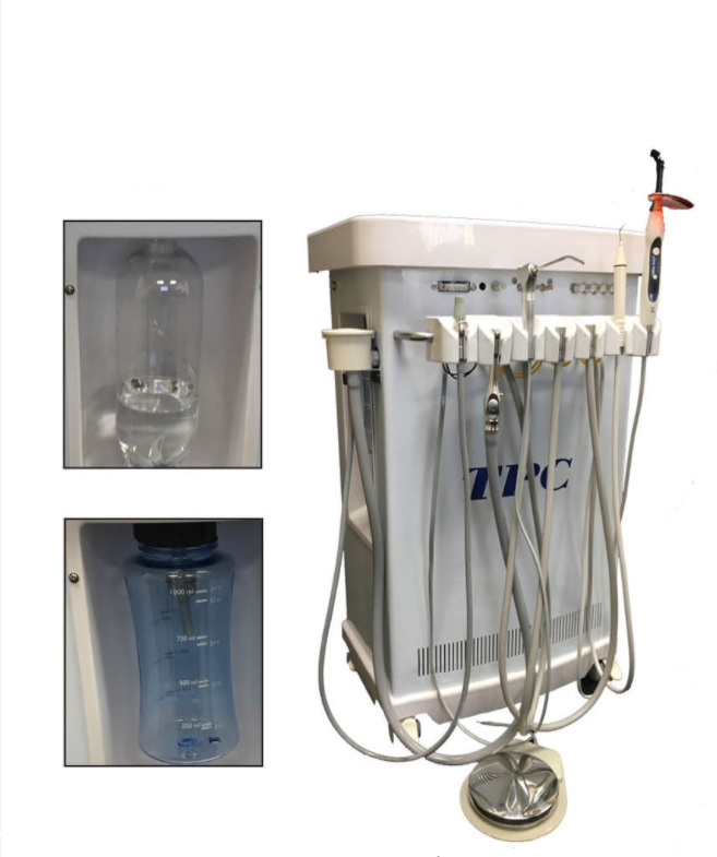 TPC MC3600 Mobile Professional Dental Delivery Cart Unit Built-in Oil-Free Air Compressor image 3