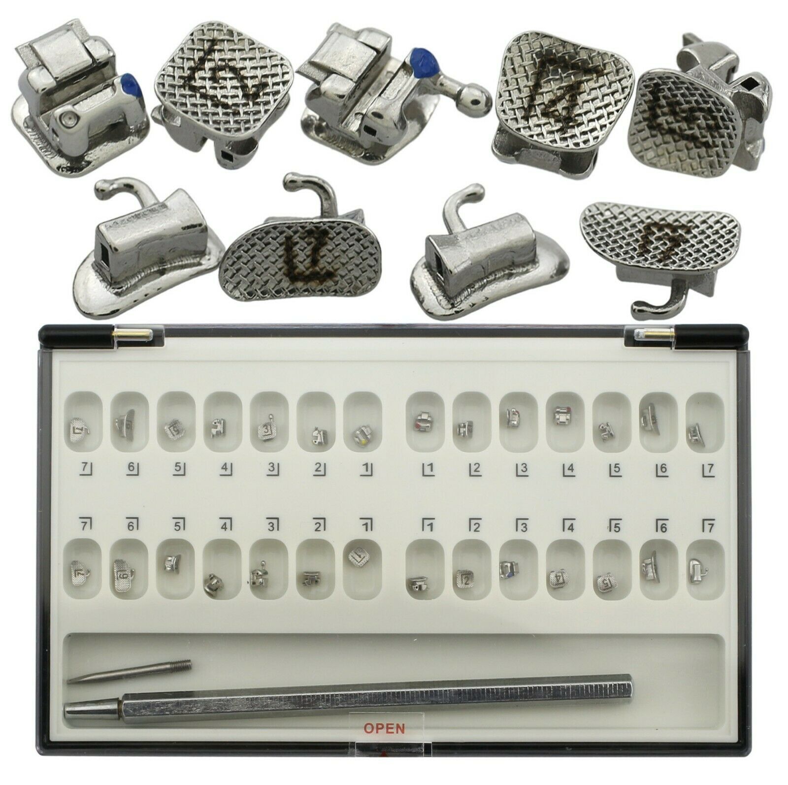 Professional Dental Self Ligating Meta Brackets Braces Buccal Tubes 1St 2Nd Molar & Tool image 2