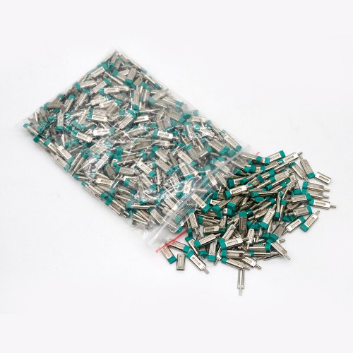 1,000-Piece Dental Laboratory Dual Pins Green Dowel Twin Pin with Rubber Sleeves image 1