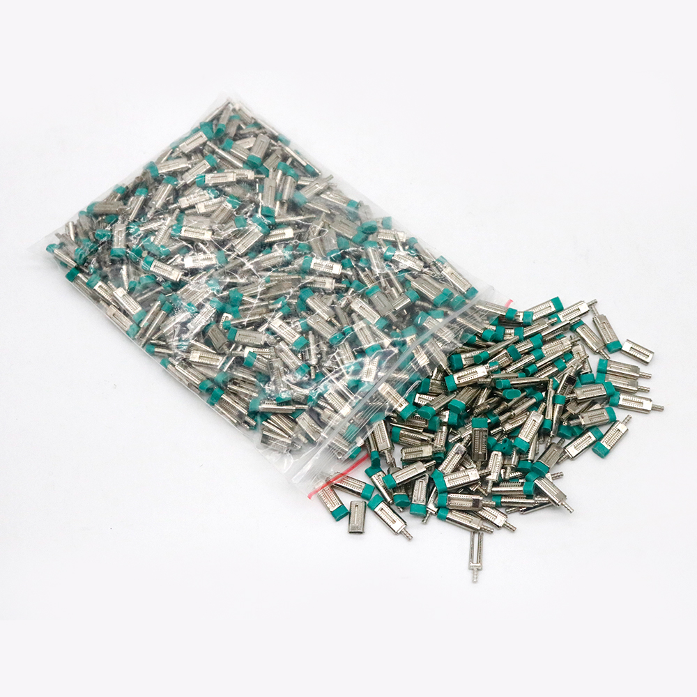 1,000-Piece Dental Laboratory Dual Pins Green Dowel Twin Pin with Rubber Sleeves image 2