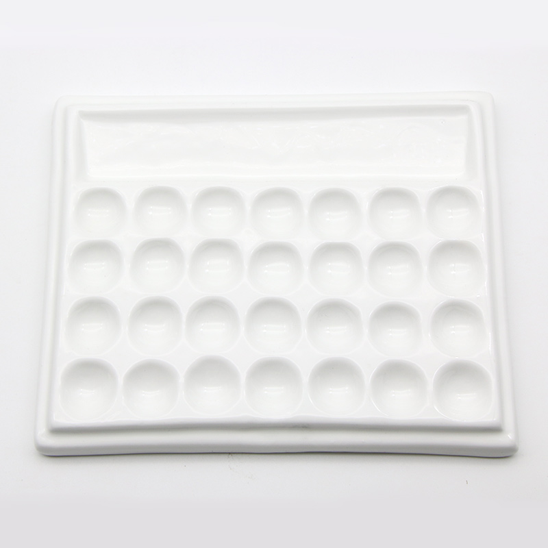 28 Slots Professional Dental Lab Porcelain Mixing Watering Plate Wet Tray image 2