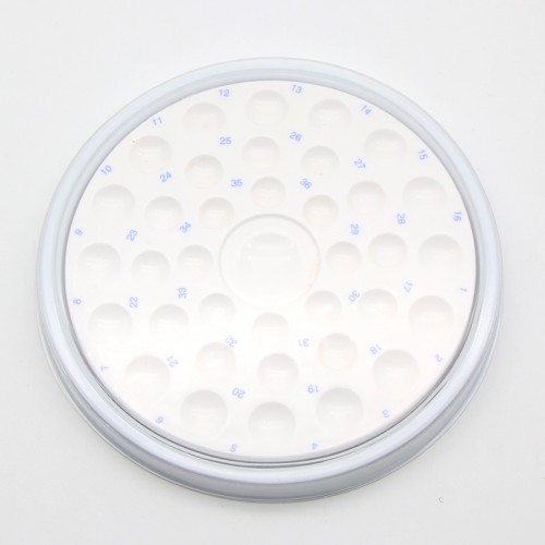 36 Slot Professional Dental Porcelain Mixing Watering Moisturizing Plate Round Shape Ceramic Palette image 1