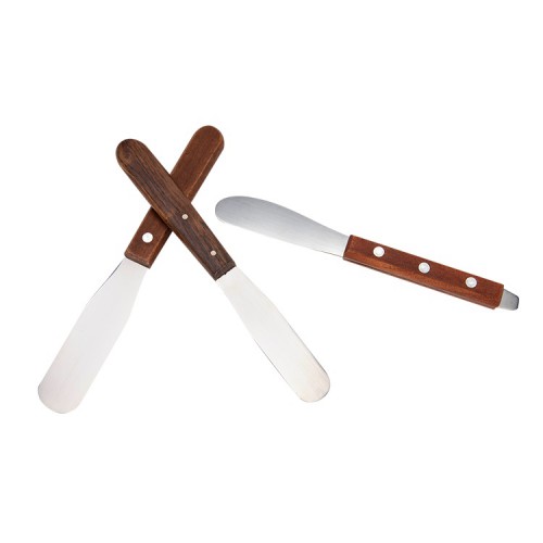Dental Lab Stainless Steel Spatula / Carver with Wood Handle